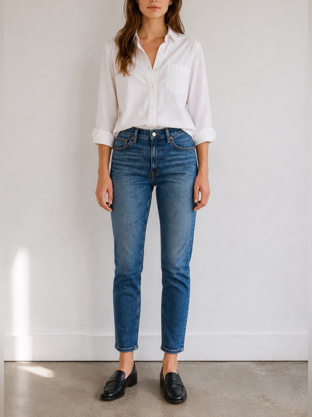 Alex Mill Amber Mid-Rise Slim Jeans Vintage Dark Indigo Size 32 NWT